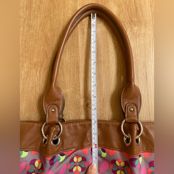 Lily Bloom colorful flower shoulder bag floral purse pink blue green - Picture 8 of 8